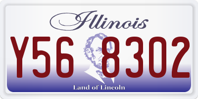 IL license plate Y568302