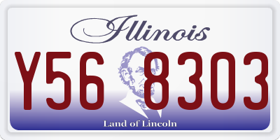 IL license plate Y568303