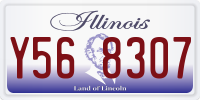 IL license plate Y568307