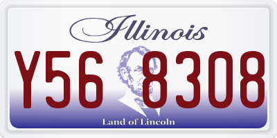 IL license plate Y568308