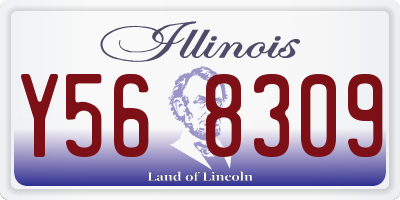 IL license plate Y568309