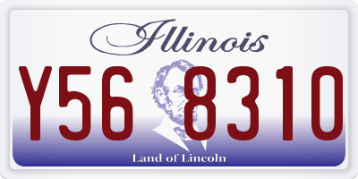 IL license plate Y568310