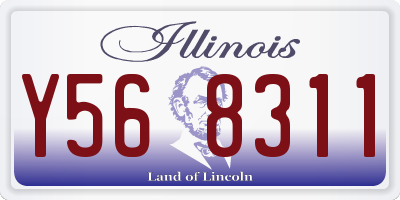 IL license plate Y568311