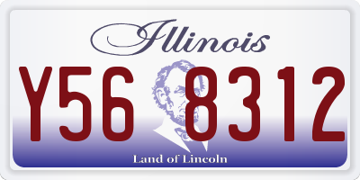 IL license plate Y568312
