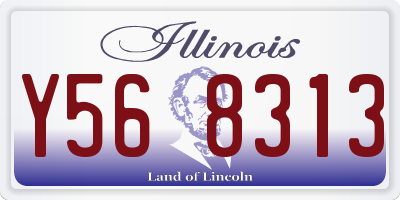 IL license plate Y568313