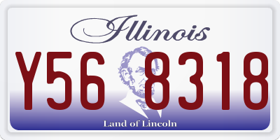IL license plate Y568318