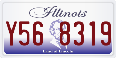 IL license plate Y568319
