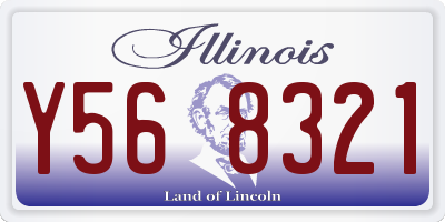 IL license plate Y568321