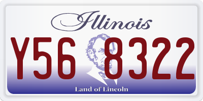 IL license plate Y568322