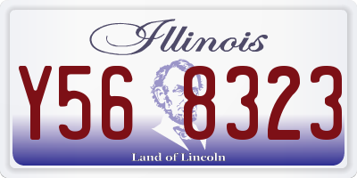IL license plate Y568323