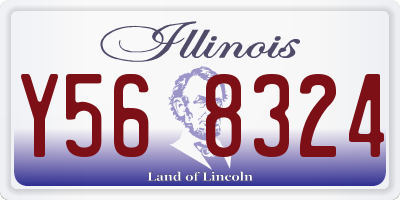 IL license plate Y568324