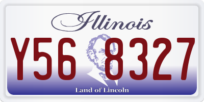 IL license plate Y568327