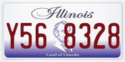 IL license plate Y568328