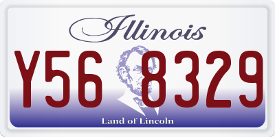 IL license plate Y568329
