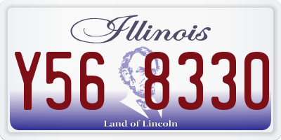 IL license plate Y568330