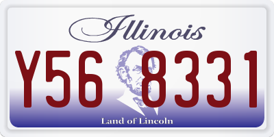 IL license plate Y568331