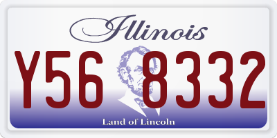 IL license plate Y568332