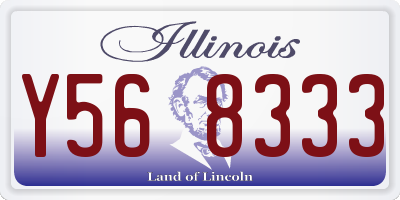 IL license plate Y568333