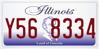 IL license plate Y568334