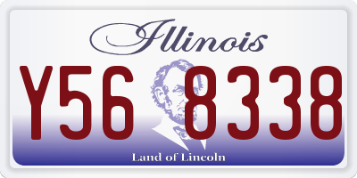 IL license plate Y568338