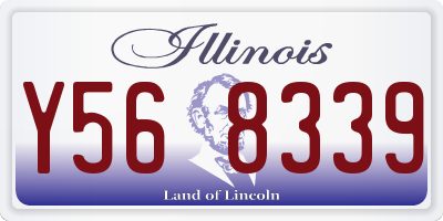 IL license plate Y568339