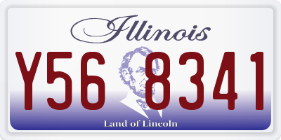 IL license plate Y568341