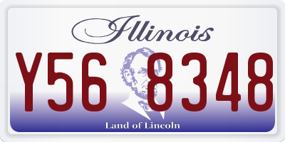 IL license plate Y568348