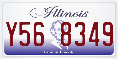 IL license plate Y568349