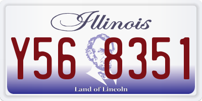 IL license plate Y568351