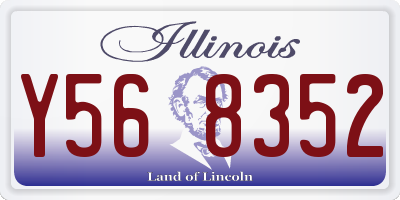 IL license plate Y568352