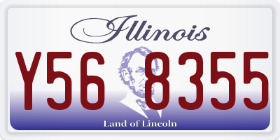 IL license plate Y568355