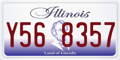 IL license plate Y568357