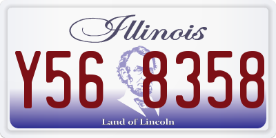 IL license plate Y568358