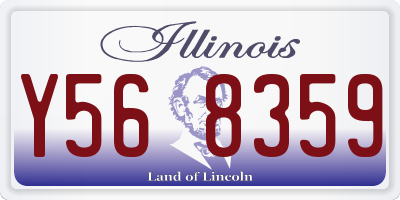 IL license plate Y568359