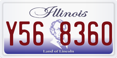 IL license plate Y568360