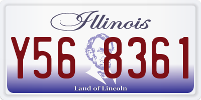 IL license plate Y568361