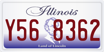 IL license plate Y568362