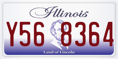 IL license plate Y568364