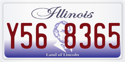 IL license plate Y568365