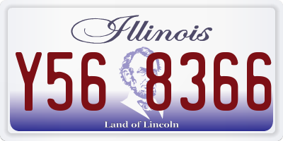 IL license plate Y568366