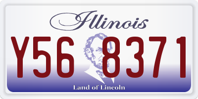 IL license plate Y568371