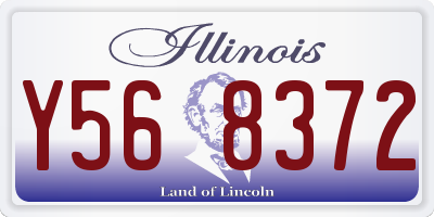 IL license plate Y568372