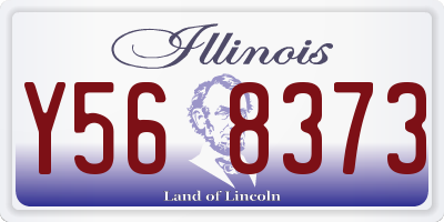 IL license plate Y568373