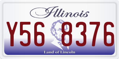 IL license plate Y568376