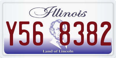 IL license plate Y568382