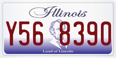 IL license plate Y568390