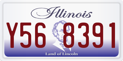 IL license plate Y568391