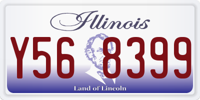 IL license plate Y568399