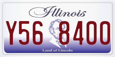 IL license plate Y568400
