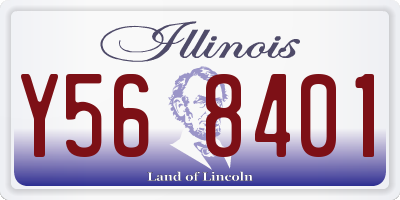 IL license plate Y568401